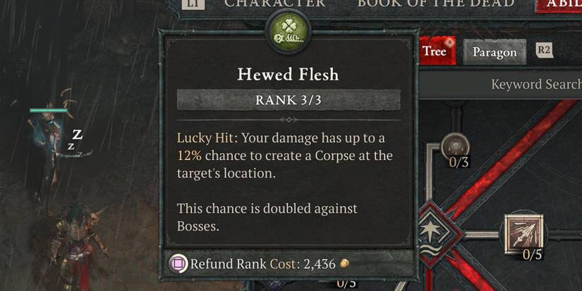 The Hewed Flesh skill in Diablo 4