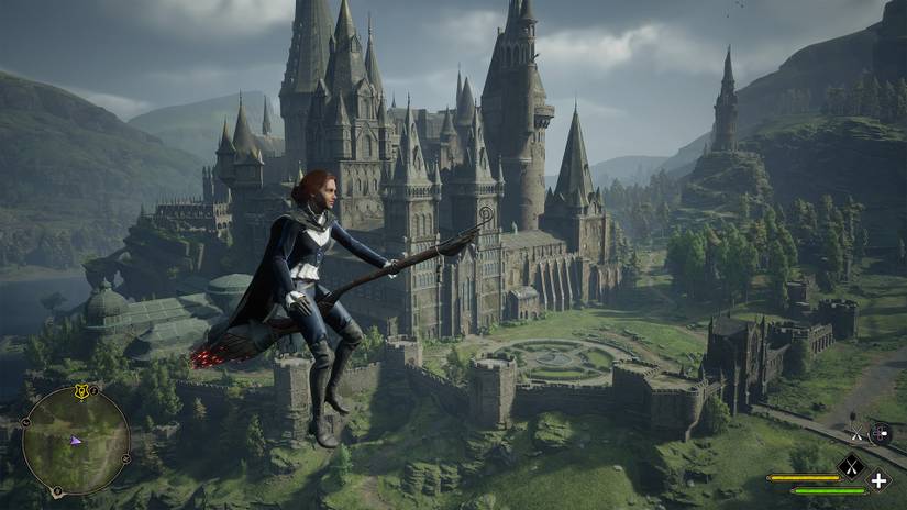 Flying on a Broom in Hogwarts Legacy Quest That is an In-Joke For Movie Fans 