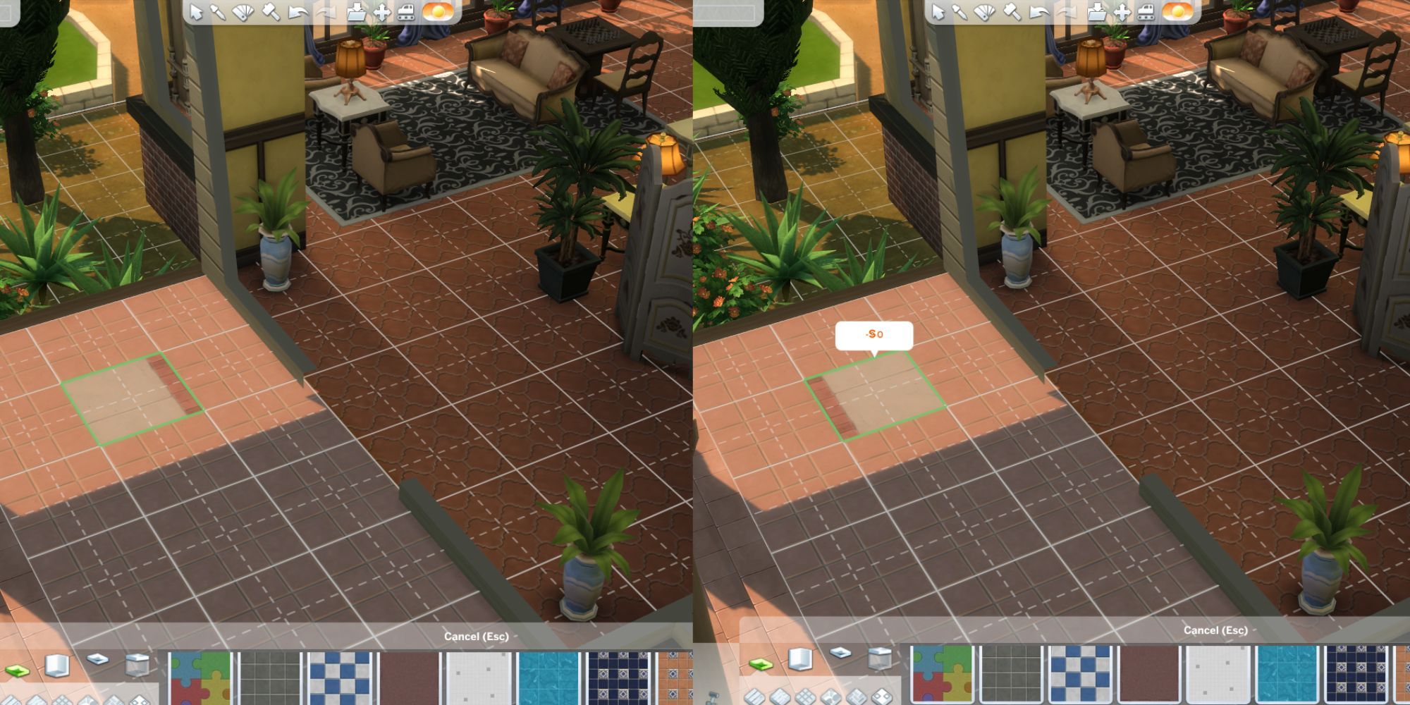 tiles in build mode sims 4