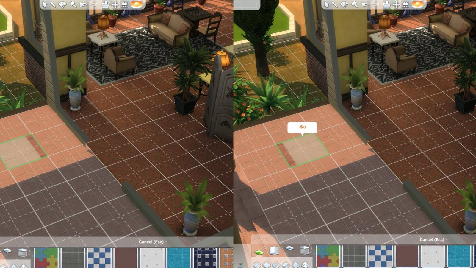 tiles in build mode sims 4