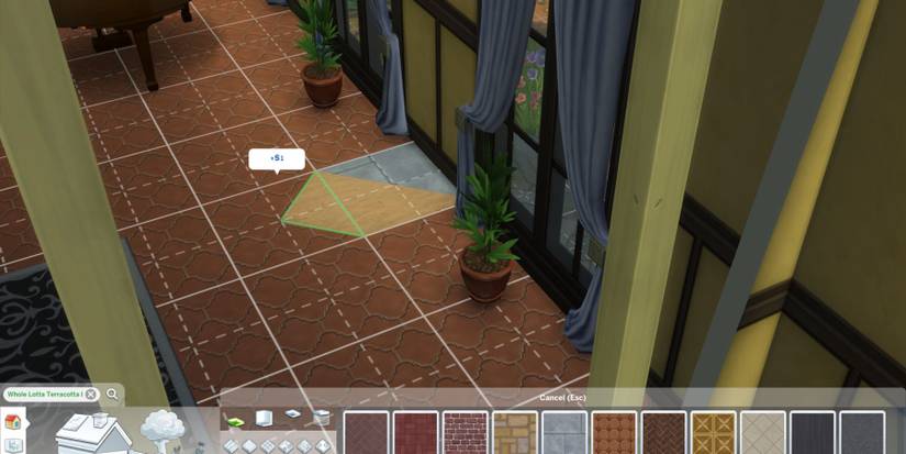 placing quarter tiles in build mode sims 4