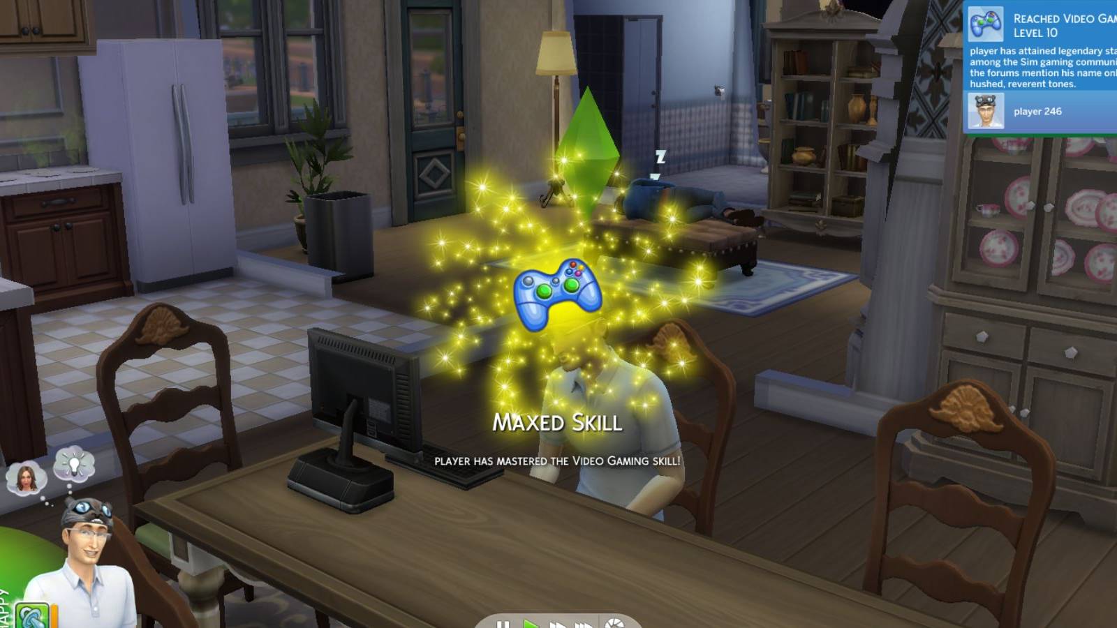 max video game skill sims 4