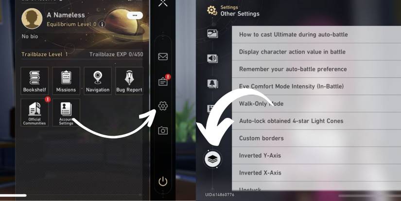 honkai star rail mobile settings
