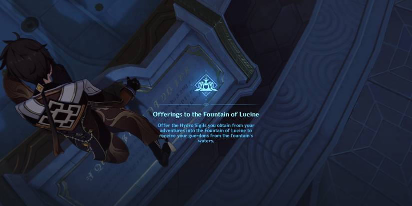 how to unlock the fountain of lucine in genshin impact