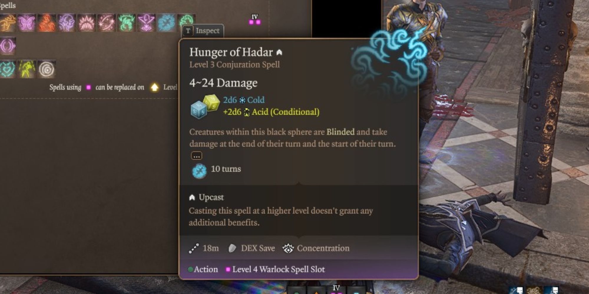 The Hunger Of Hadar spell in Baldur's Gate 3