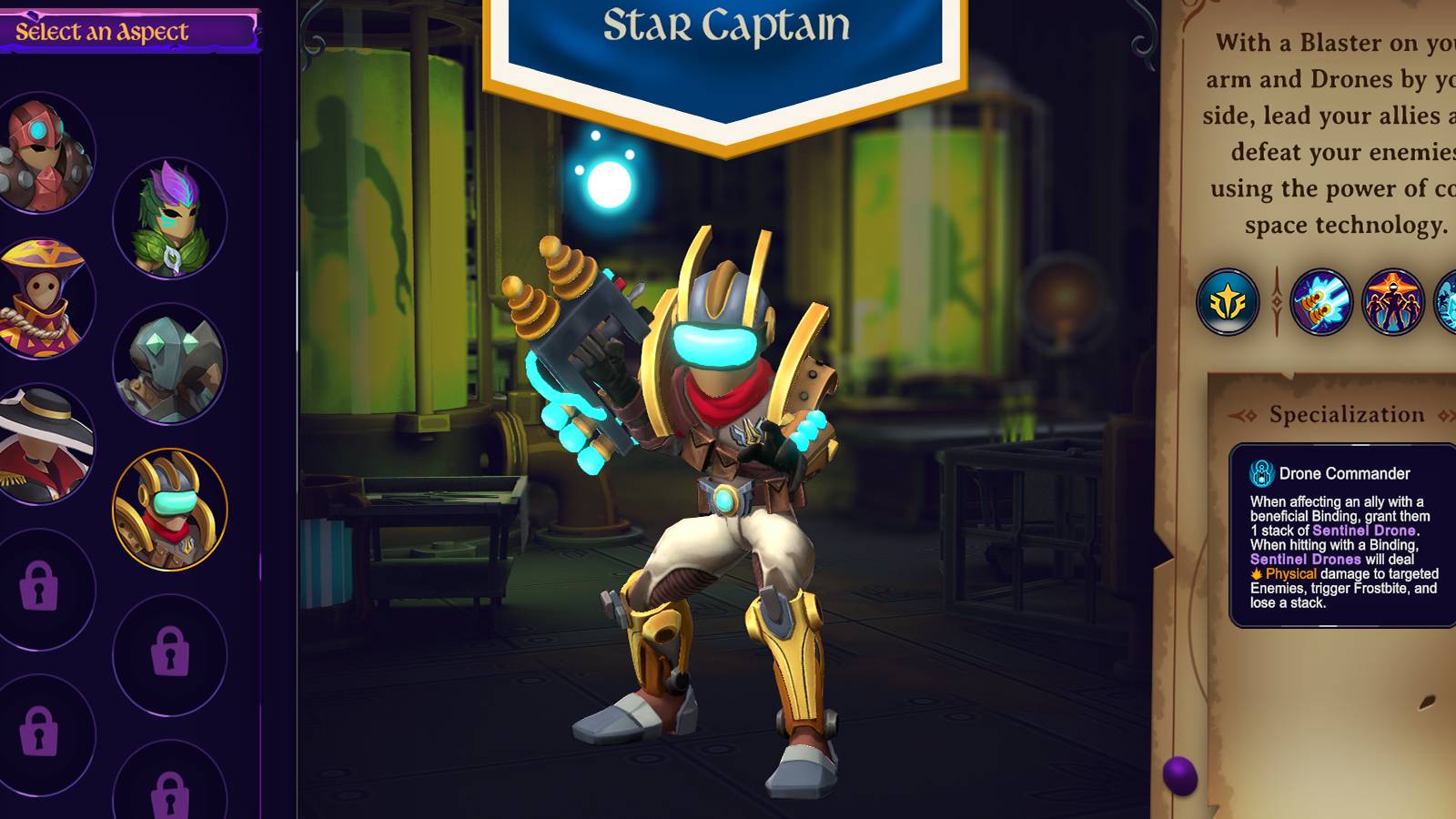 Inkbound Star Captain Class Select