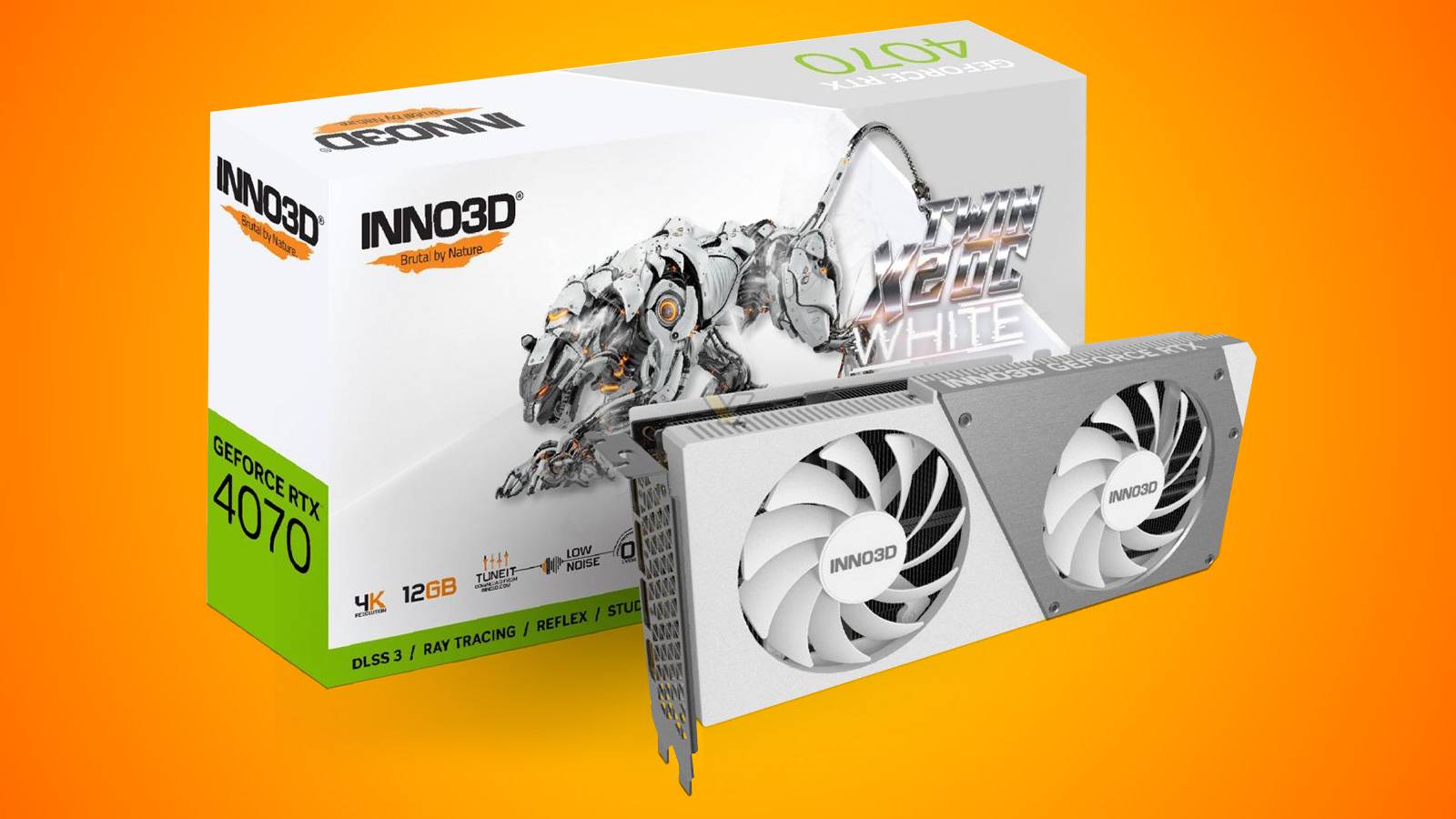 Inno3D RTX 4070 Twin X2 OC White Stealth Cable Management Launched With Rear-mounted Power Connector