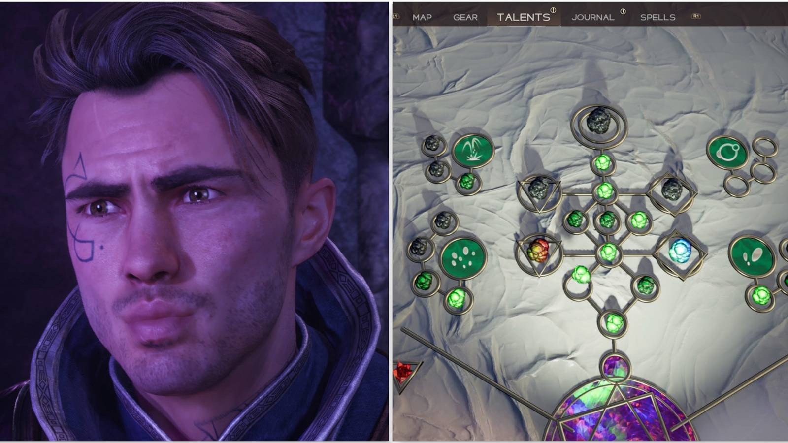 Jak and the Green Magic Upgrade tree in Immortals of Aveum