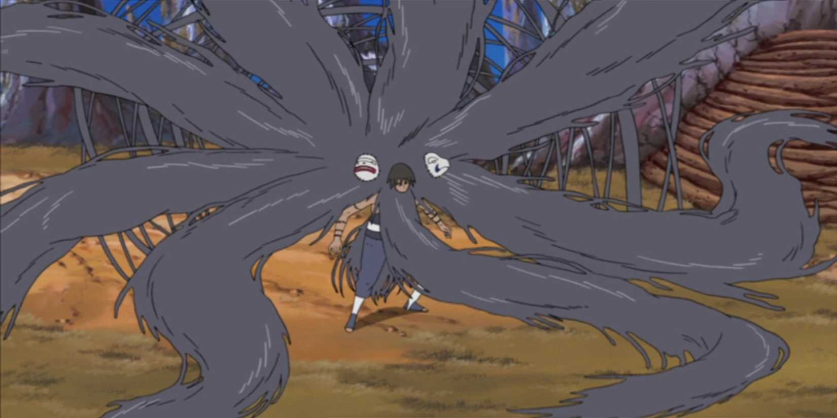 Earth Grudge Fear Used by Kakuzu in Naruto