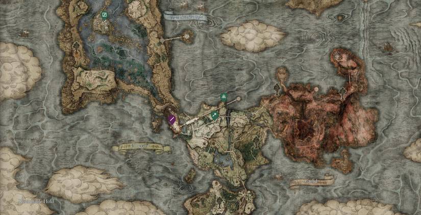 Precise Location of Lance on Elden Ring Map