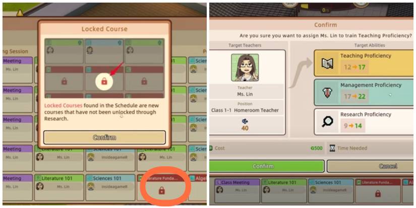 Locked Courses and Teacher Proficiency in Let's School