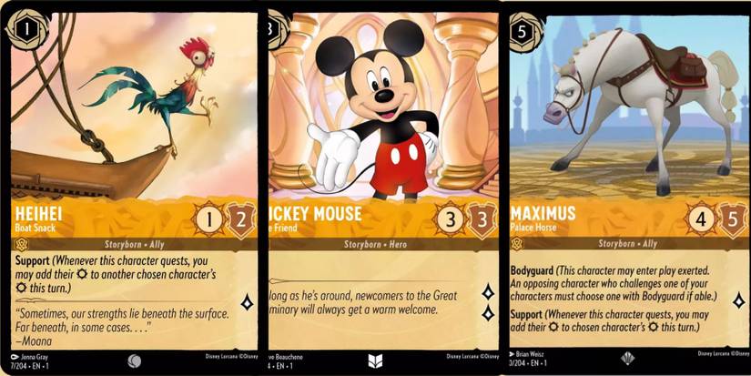 Disney Lorcana - Best Amber Cards in The First Chapter Disney Lorcana - Best Amber Cards in The First Chapter