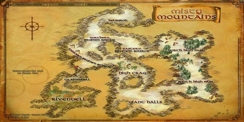lotr rivendell map