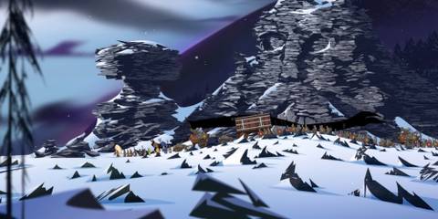 Marching through snow in The Banner Saga 2