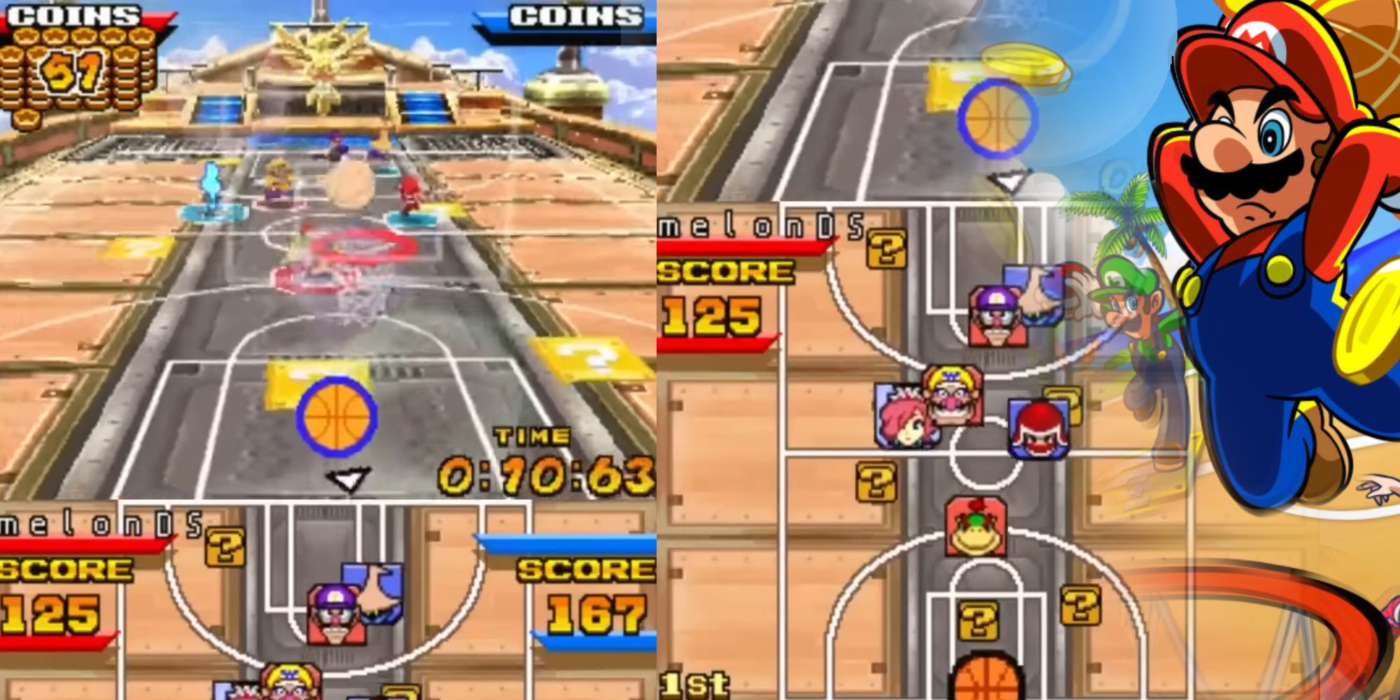 Mario Hoops 3-on-3 (2006) gameplay on the Nintendo DS