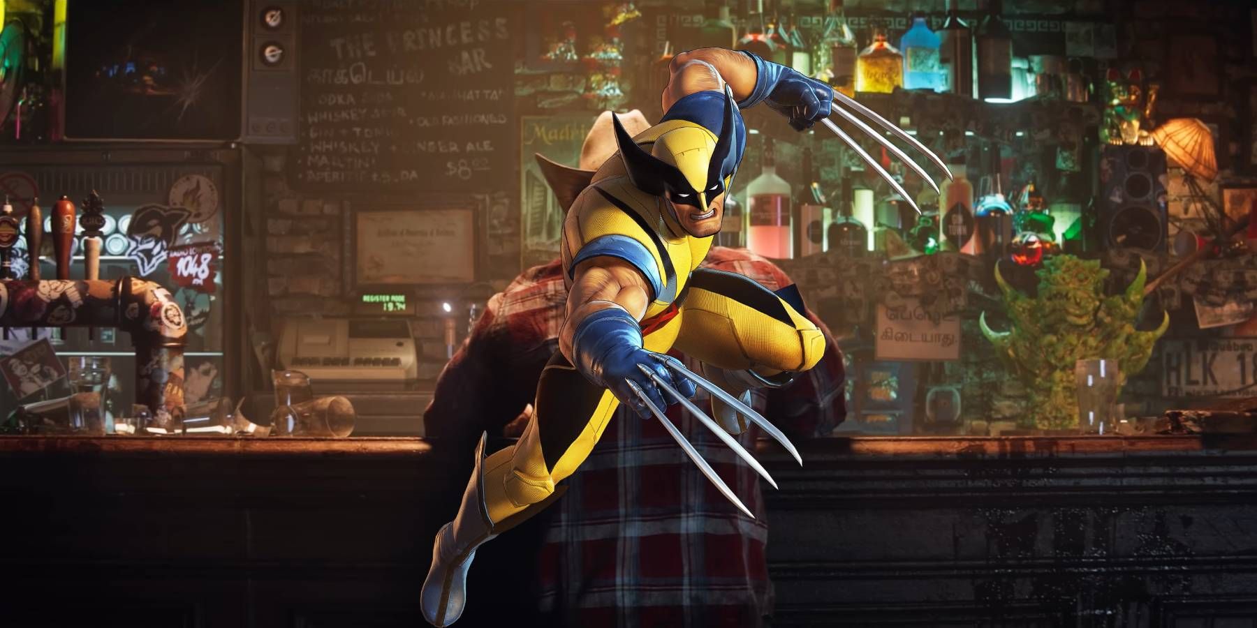 Wolverine from Ultimate Alliance 3 on a still from the reveal trailer for Marvel's Wolverine