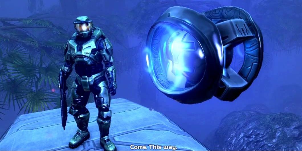 Master Chief and Guilty Spark in Halo