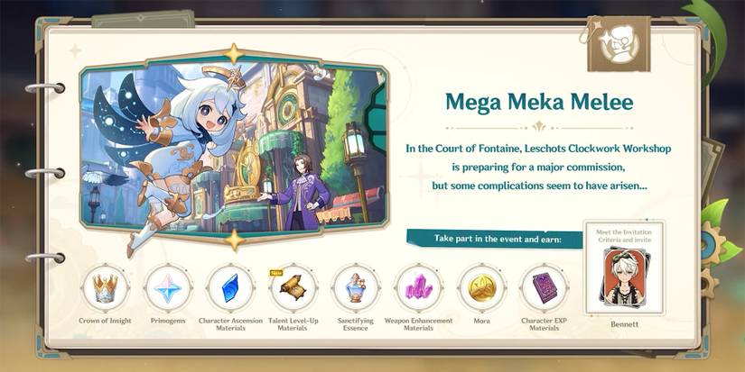 mega meka melee event in genshin impact