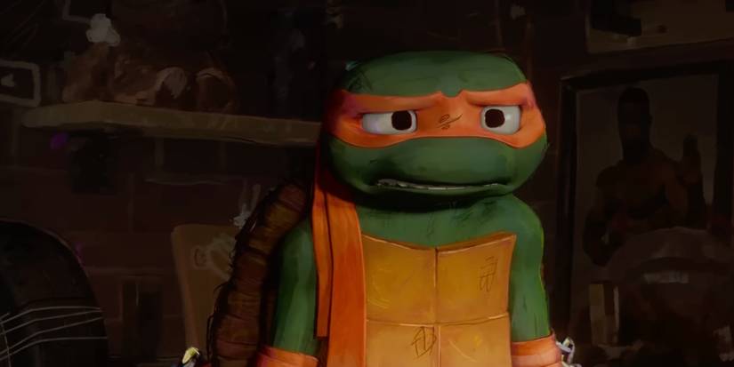 Michelangelo in Teenage Mutant Ninja Turtles Mutant Mayhem