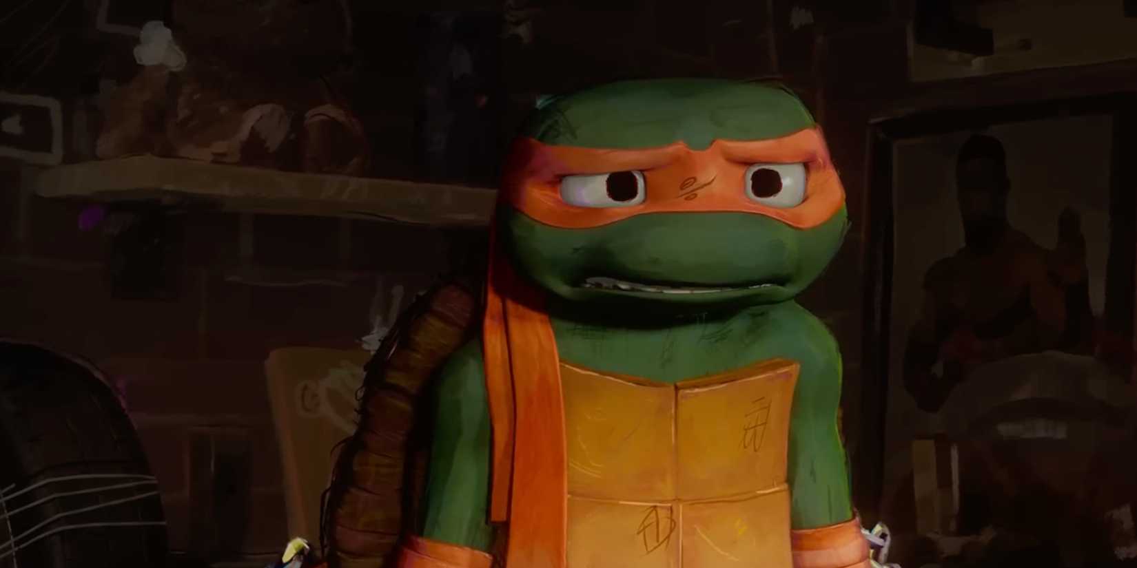 Michelangelo in Teenage Mutant Ninja Turtles Mutant Mayhem