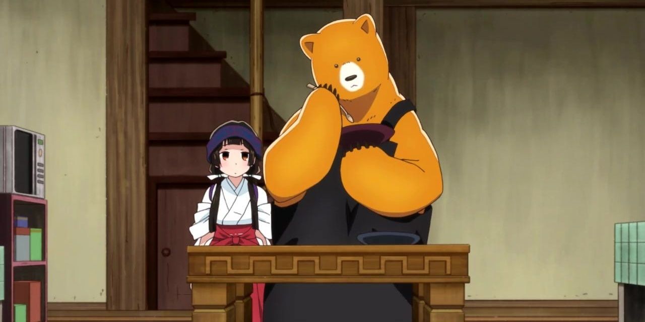 Miko and Natsu in Kuma Miko: Girl Meets Bear