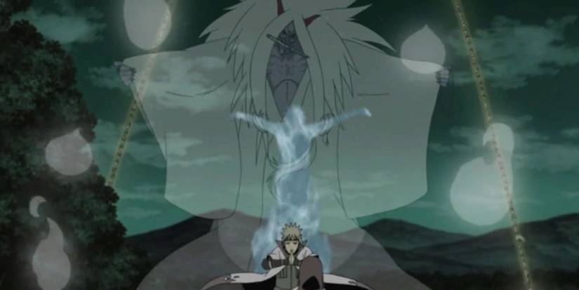 Minato using the reaper death Seal
