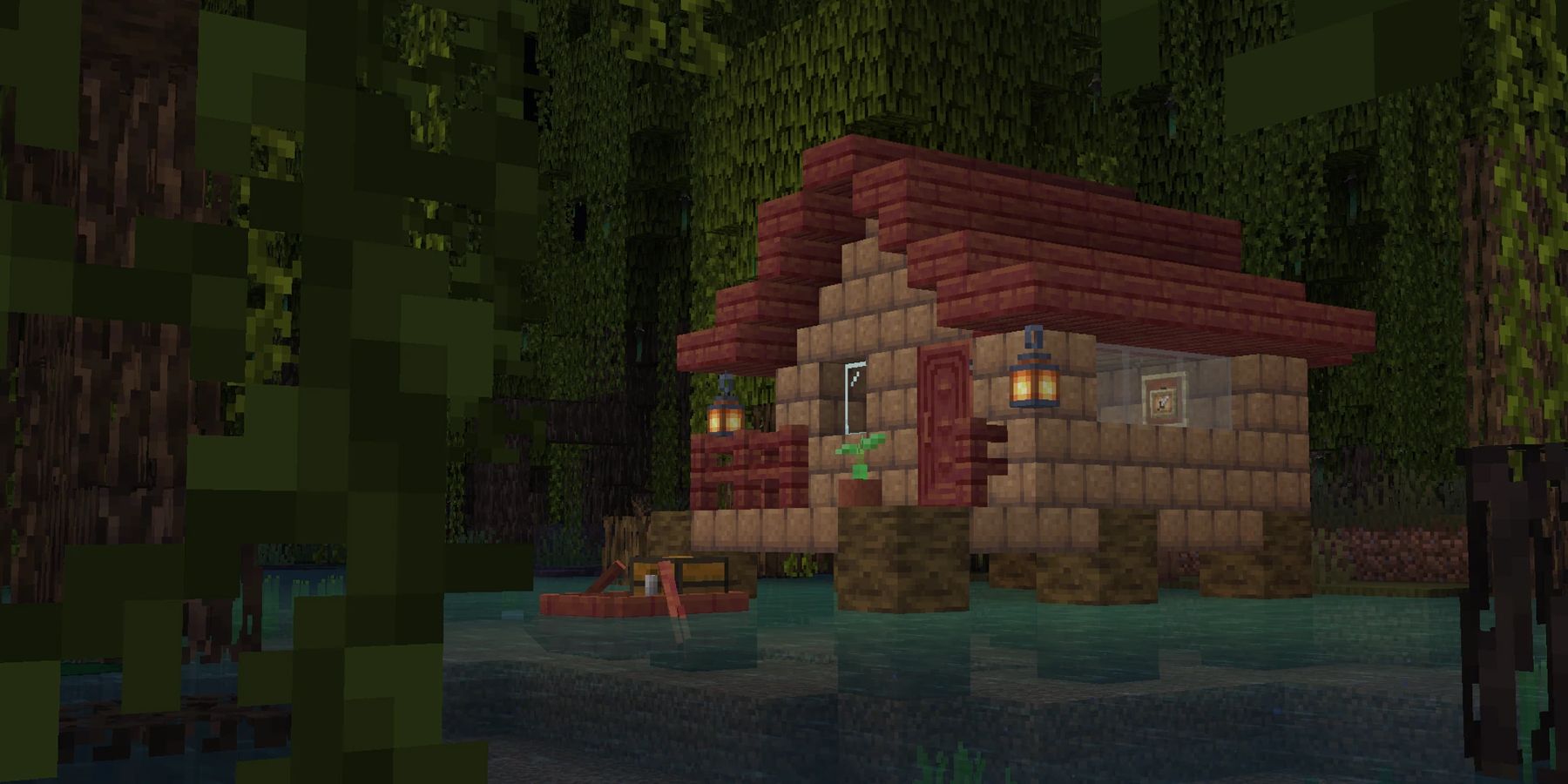 minecraft house swamp