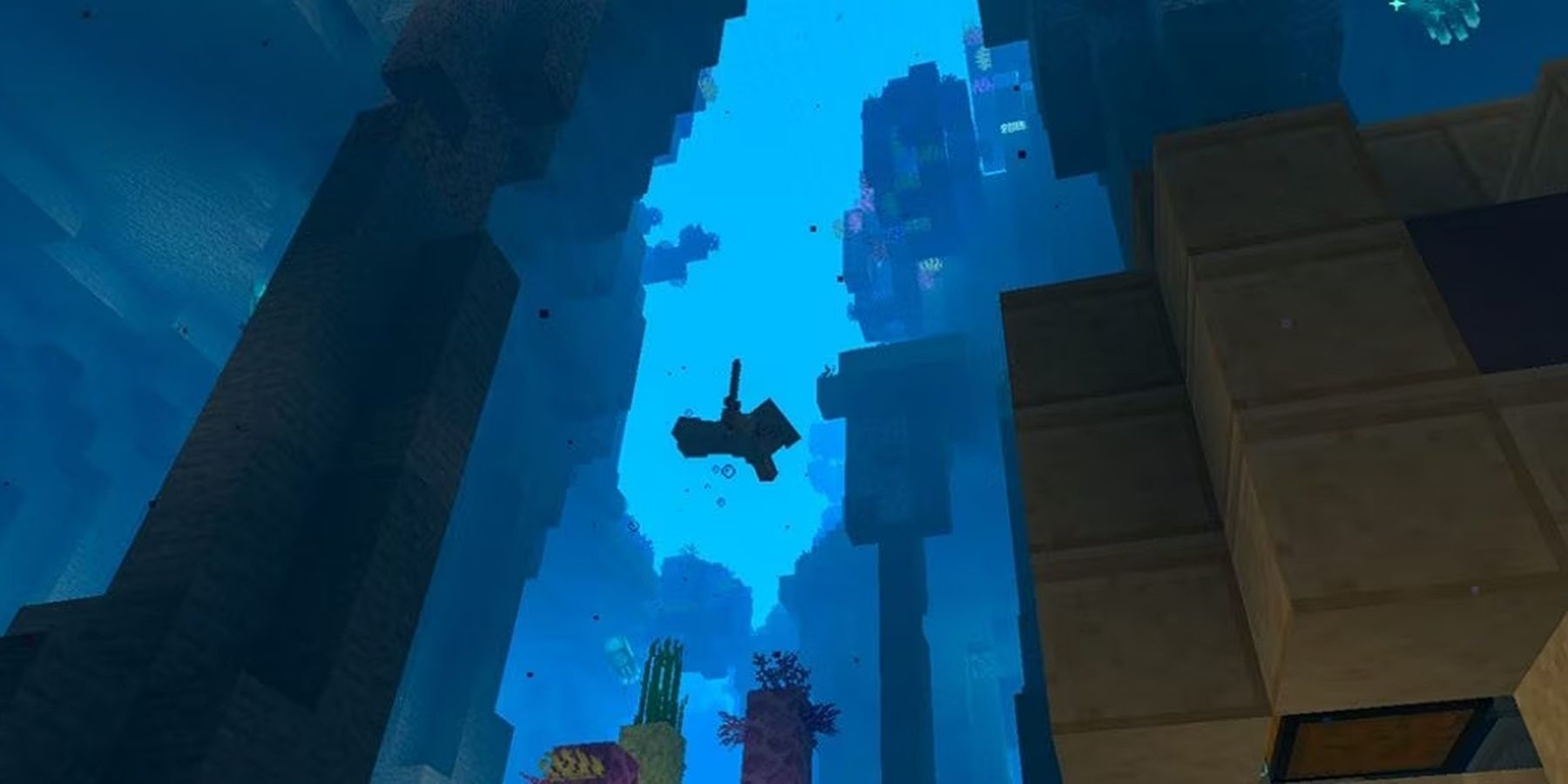 minecraft underwater screenshot