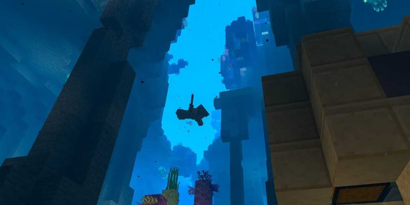 minecraft underwater screenshot