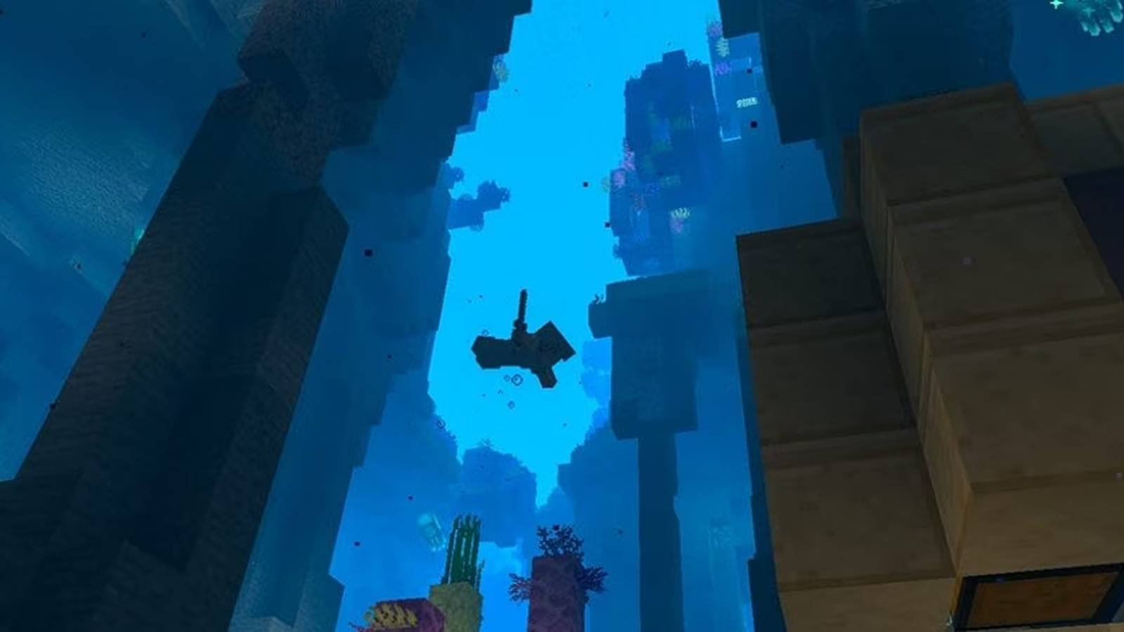 minecraft underwater screenshot