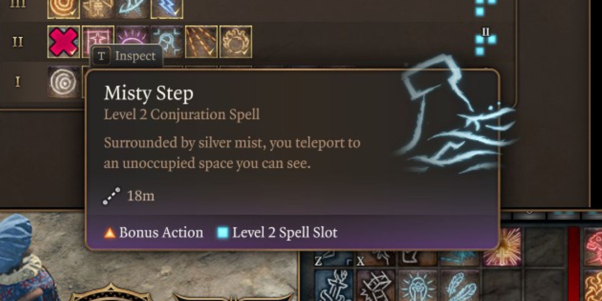Misty Steps spell in Baldur's Gate 3