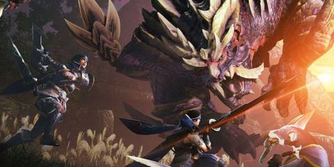 Monster Hunter Rise - Still Frame Of Fighting A Magnamalo