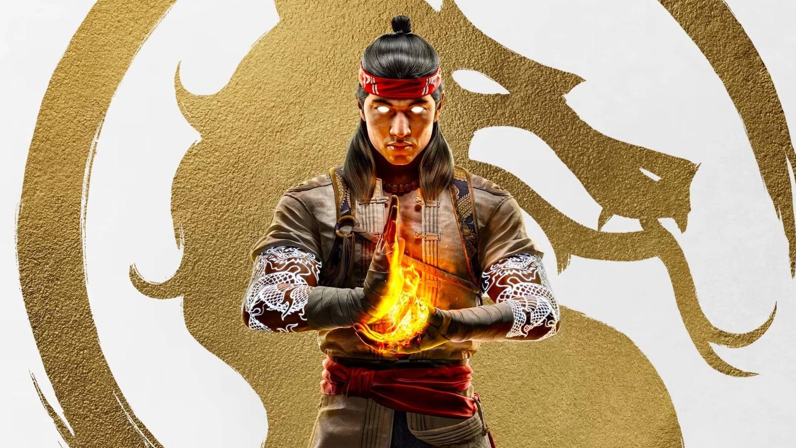 Mortal Kombat 1 Cover No Text Gold