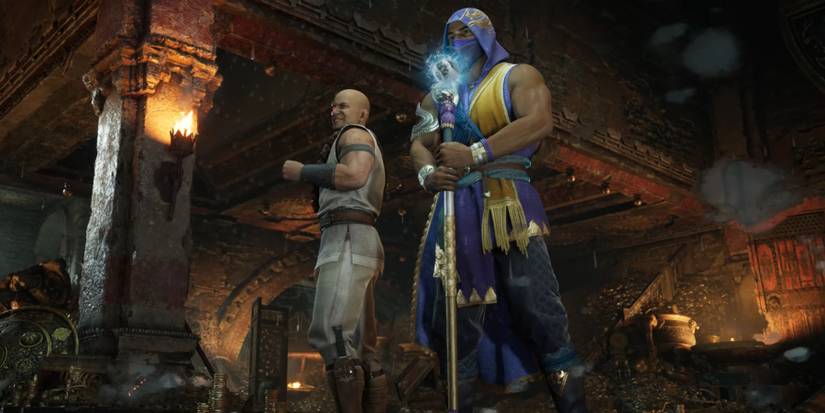 Mortal Kombat 1 trailer still featuring Rain and Kano