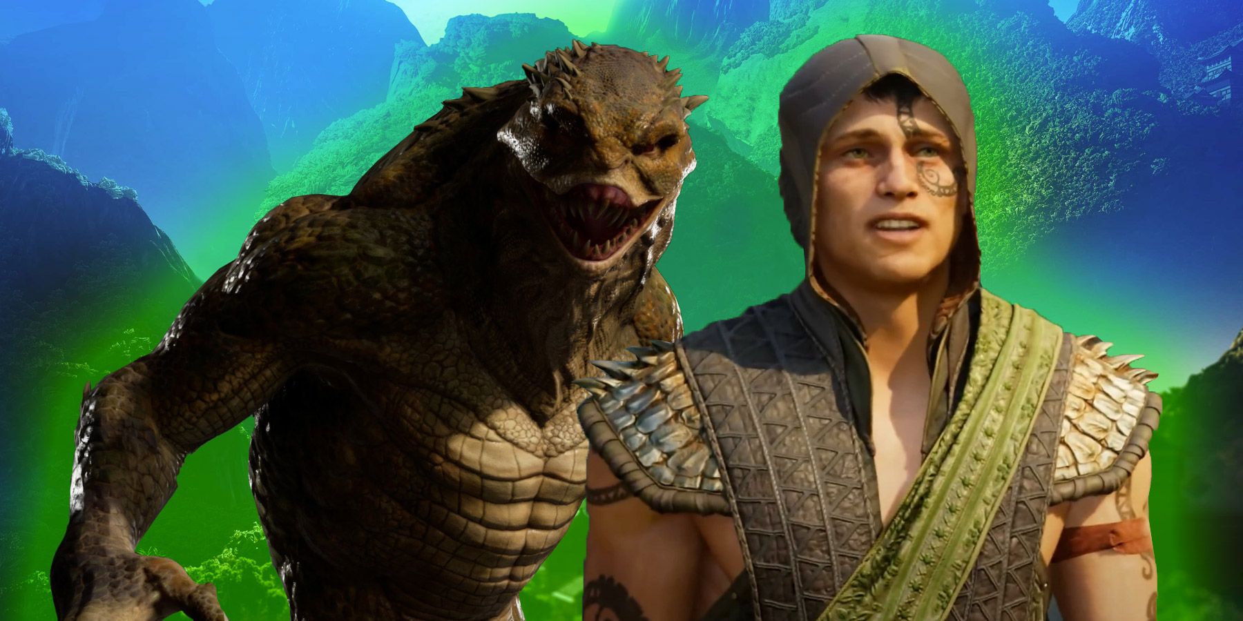 Mortal Kombat 1 Reptile Glow Up