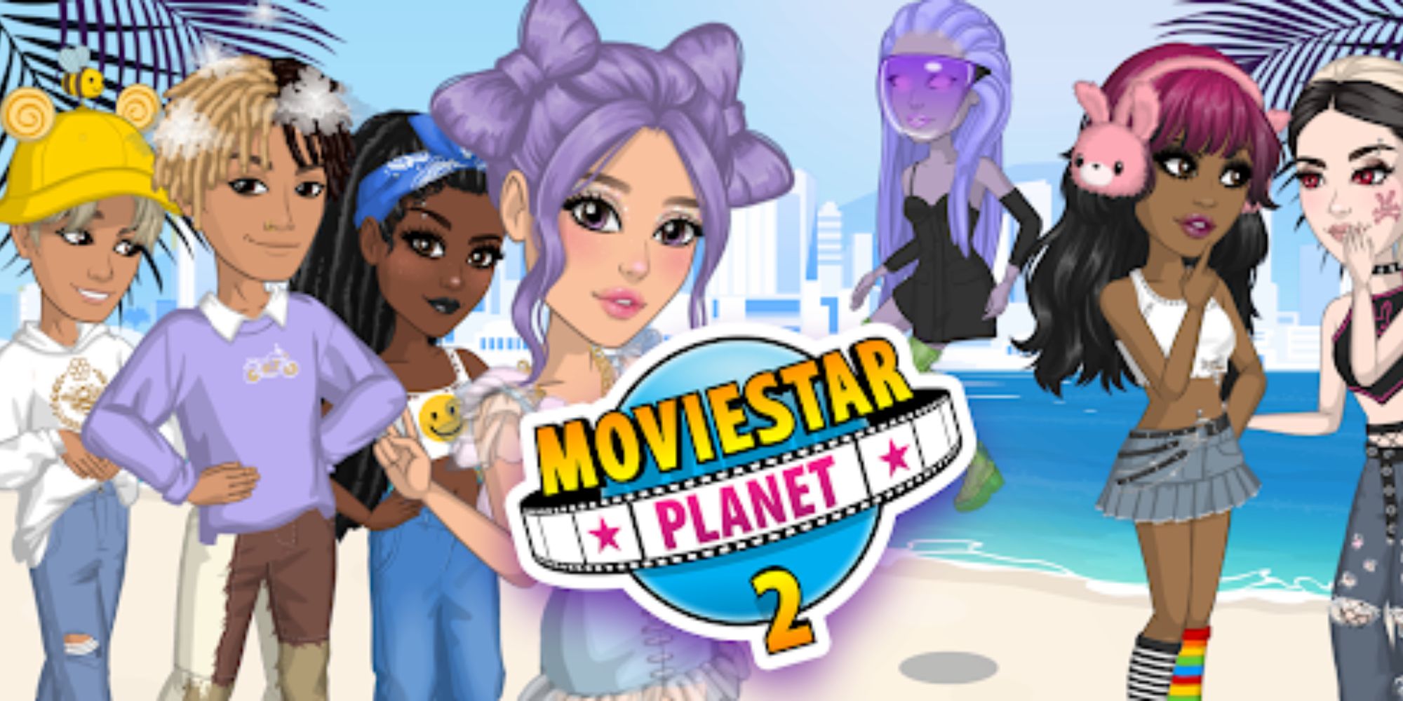 An image showcasing characters from Moviestarplanet 2
