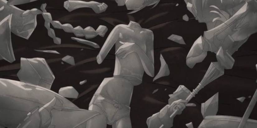 Mushoku Tensei II Ep7 Roxy statue destroyed