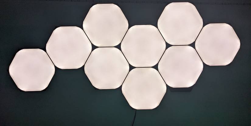 Nanoleaf Black Hexagons Performance White