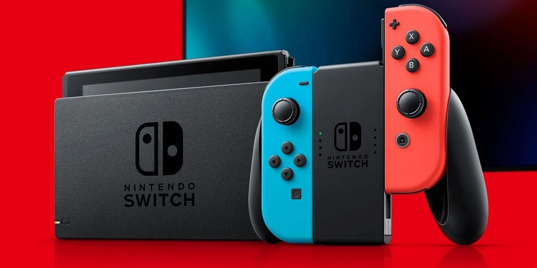 nintendo switch console and controller