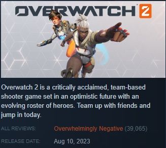 overwatch 2 negative reviews