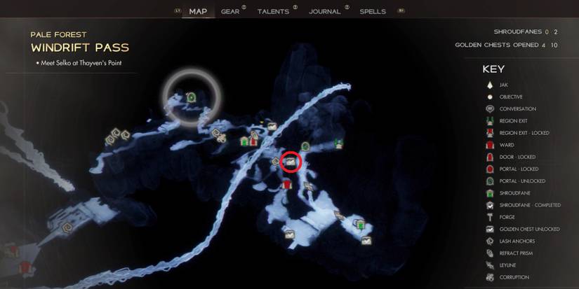 Pale Forest Golden Chest and Shroudfane locations in Immortals of Aveum