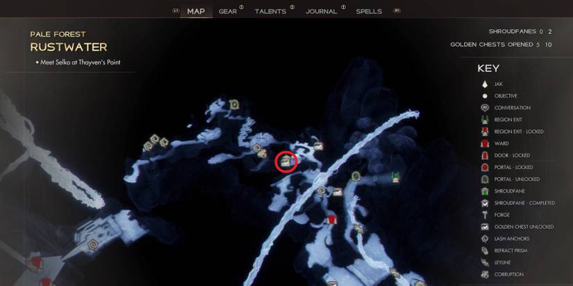 Pale Forest Golden Chest and Shroudfane locations in Immortals of Aveum