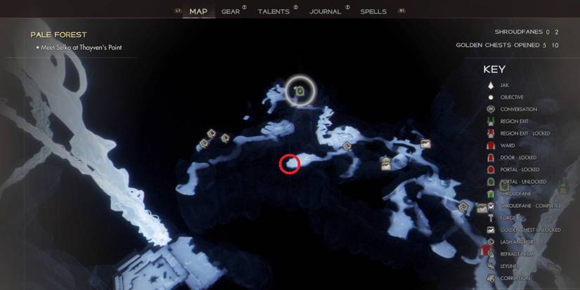 Pale Forest Golden Chest and Shroudfane locations in Immortals of Aveum