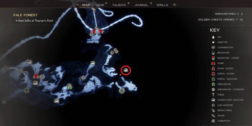 Pale Forest Golden Chest and Shroudfane locations in Immortals of Aveum