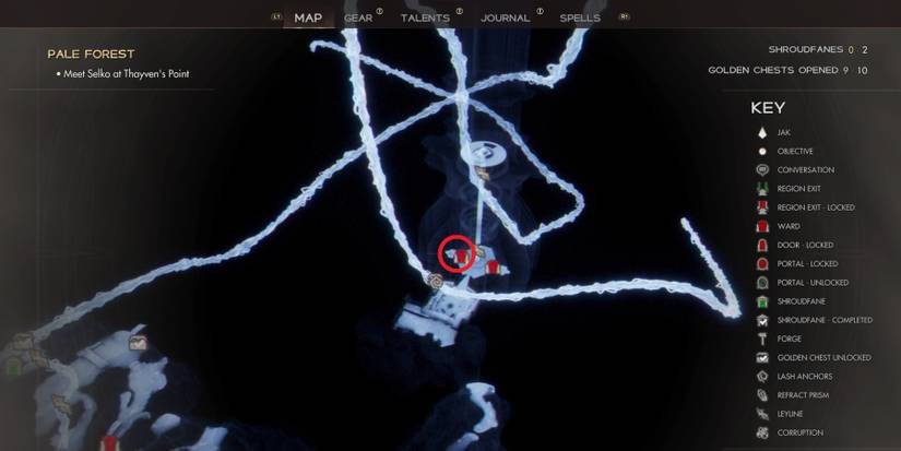 Pale Forest Golden Chest and Shroudfane locations in Immortals of Aveum