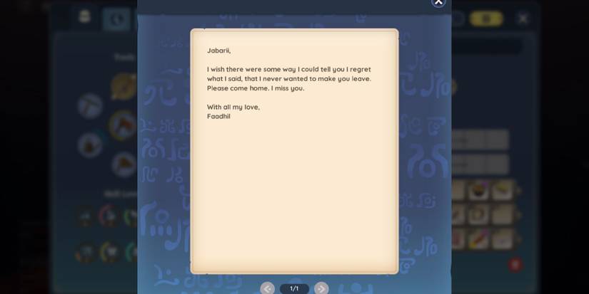 palia fishing for answers quest Faadhil letter