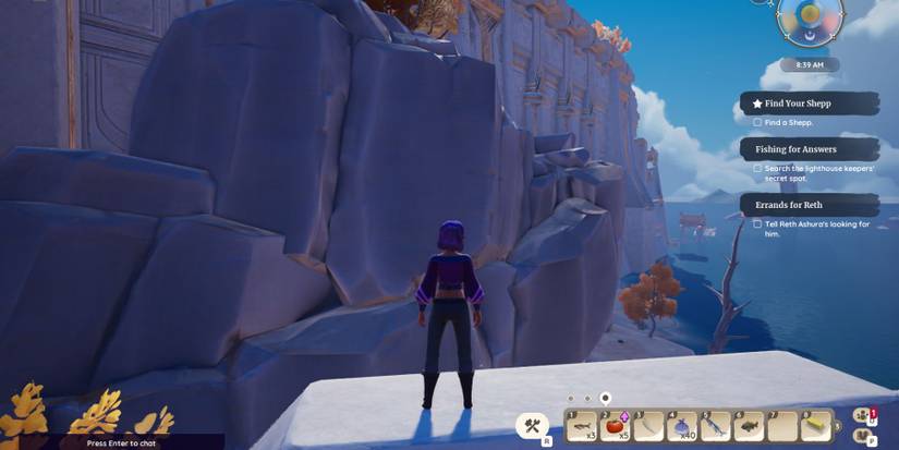 palia lighthouse keeper how to reach secret spot location