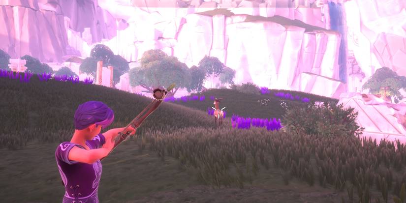 Using the Bow tool in Palia.