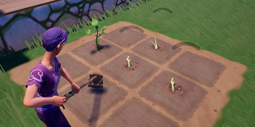 Using the Hoe tool in Palia.