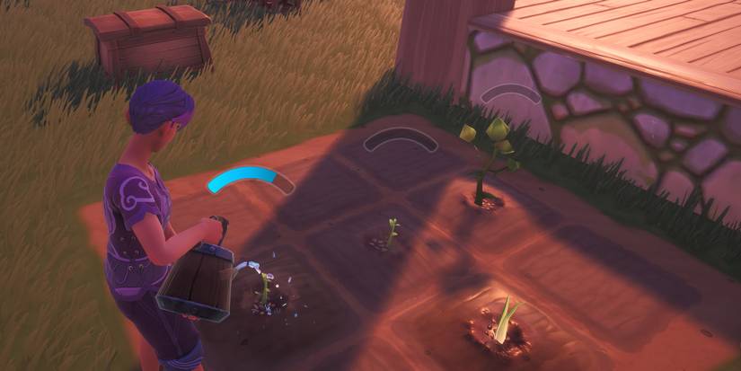 Using the Watering Can tool in Palia.